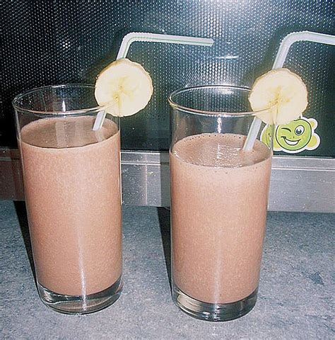 Bananen Schoko Milchshake Von Yemaja Chefkoch De