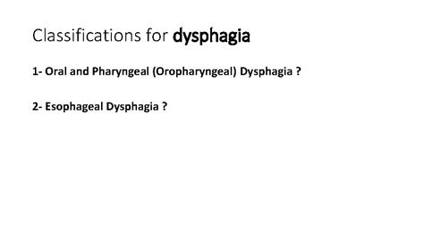 Approach To Dysphagia Benign Esophageal Disease Done By