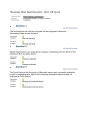 Bio Unit Vii Assessment Docx Review Test Submission Unit Vii