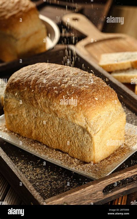 Vintage Bread Photo Original Raw Wheat Bread Hi Res Photo Stock Photo