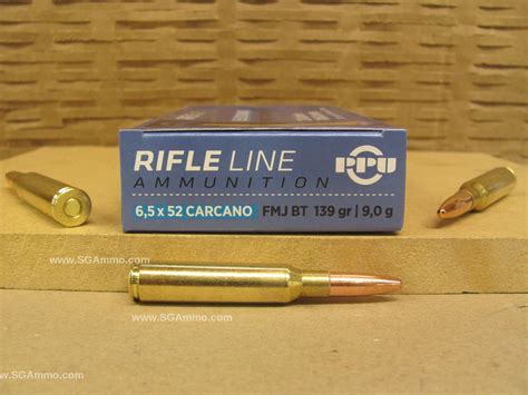 20 Round Box 6 5x52 Carcano 139 Grain FMJ BT Ammo By Prvi Partizan