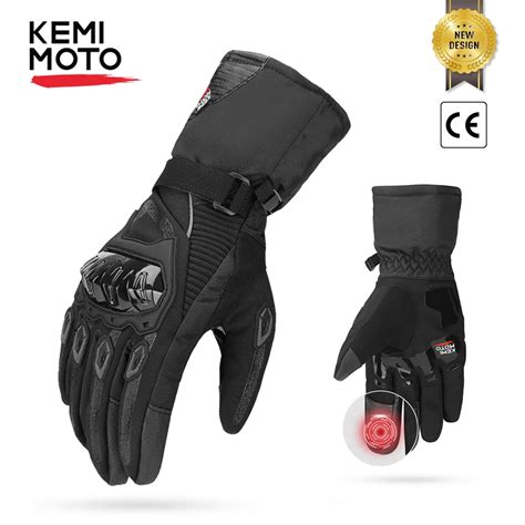 Kemimoto Motorhandschoenen Winter Zwart Guantes Moto Invierno Warm