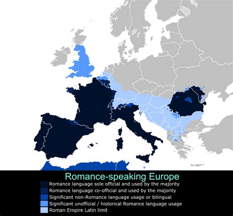 Extent Of Romance Speaking Europe X Post R Mapporn R LinguisticMaps