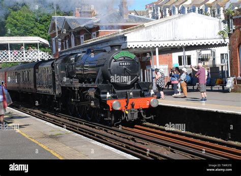 Locomotiva A Vapore Che Tira I Carrelli Immagini E Fotografie Stock Ad