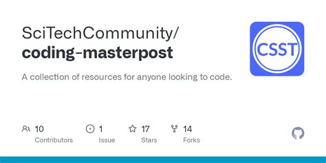 GitHub - SciTechCommunity/coding-masterpost: A collection of resources ...