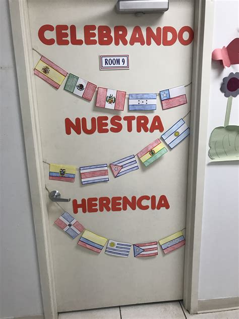 Hispanic Heritage Month Classroom Door