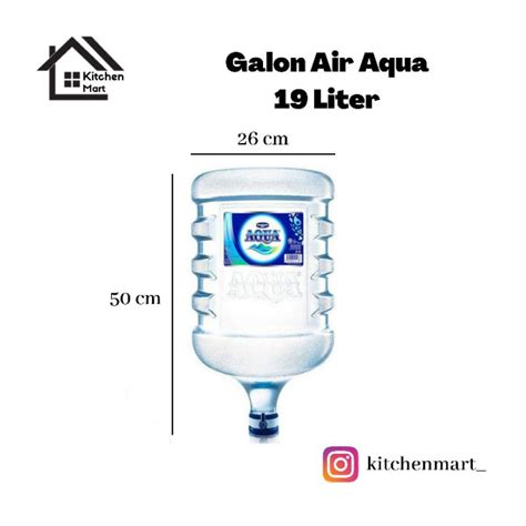 Jual Galon Air Aqua Besar Galon Air Aqua Liter Shopee Indonesia