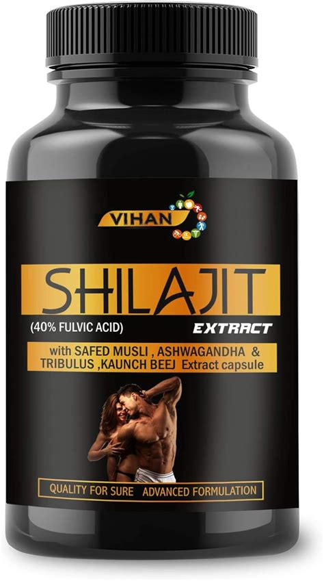 Vihan Shilajeet Extracts 1000 Mg Capsules Natural Pure Safe Shilajit