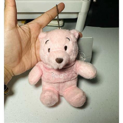 Rare Authentic Disney Winnie The Pooh Pink Cherry Blossom Plush Charm