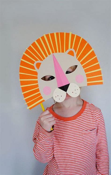 20 Diy Halloween Mask Crafts For Kids Hative