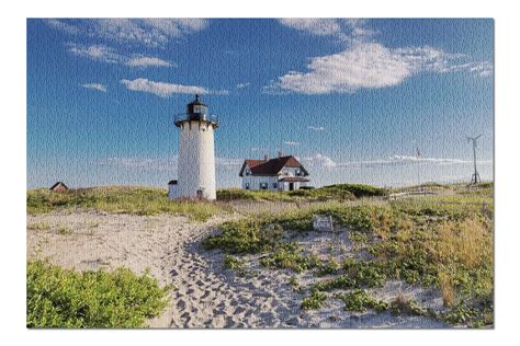 Cape Cod Massachusetts Race Point Light Lighthouse Point On Beach