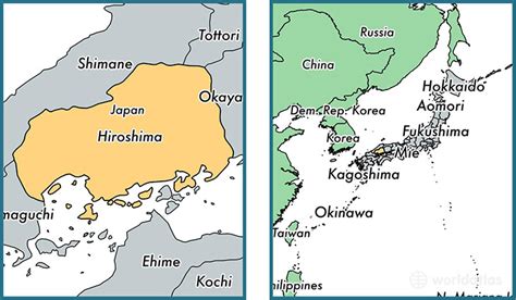 Hiroshima prefecture, Japan / Map of Hiroshima, JP / Where is Hiroshima ...