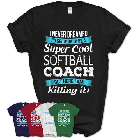 Funny Super Cool Softball Coach T-Shirt Gift – Teezou Store