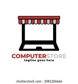 Computer Store Logo Vectorcomputer Shop Stock Vector (Royalty Free) 2081206666 | Shutterstock