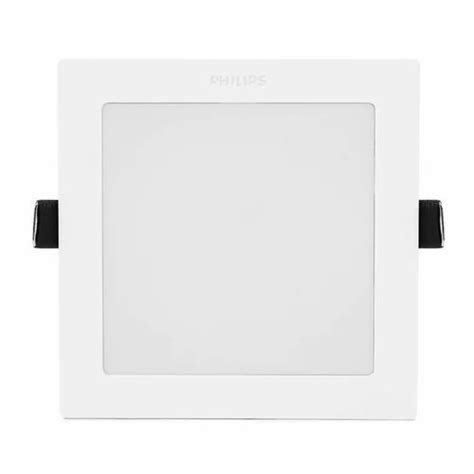 Square 15W Philips Prime Plus LED Downlighter Recessed Mounted Pure