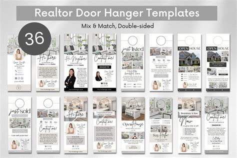 Realtor Door Hangers, Real Estate Door Hanger Templates, Realtor Door ...