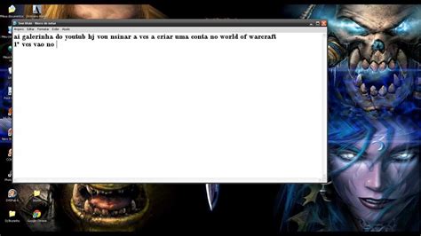 Como Criar Conta No World Of Warcraft YouTube
