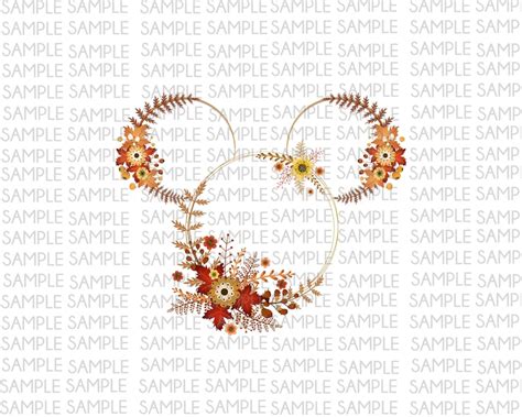 Fall Minnie Mouse Fall Mickey Mouse Digital Image Png Etsy