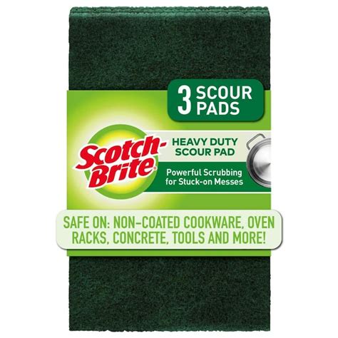 Scotch Brite Scouring Pad 3 Pack Cellulose Scouring Pad In The Sponges