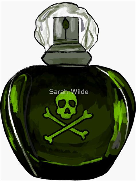 Poison Perfume Bottle Sticker By Sarah Wilde Redbubble