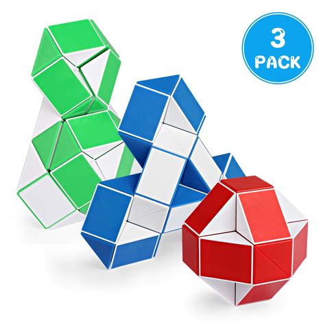 Ganowo Pcs Large Size Fidget Snake Cube Twist Puzzle Magic Snake