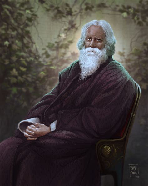 Rabindranath Tagore Digital Art Behance