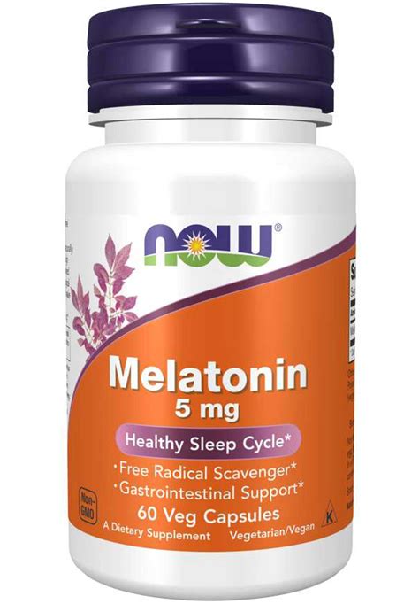 NOW Melatonin 5 mg – Supplement First