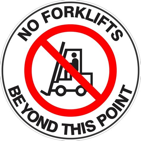 No Forklifts Beyond This Point Floor Marker Buy Now Discount