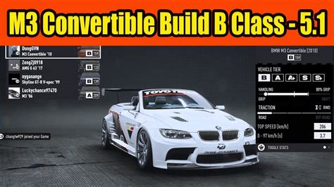 BMW M3 Convertible Build B Class Car In NFS Unbound Update Vol 5 1