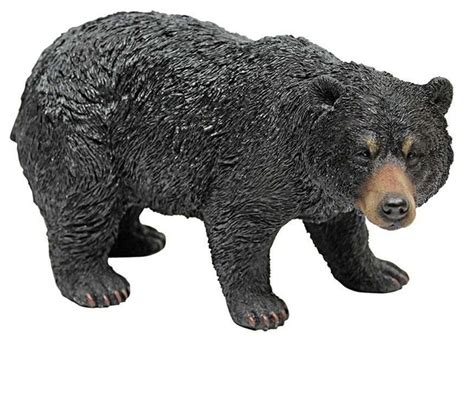 Walking Black Bear Statue Sculpture - Contemporary - Decorative Objects ...