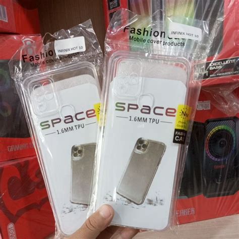 Jual Cace Cassing Infinix Hot Casing Bening Transparan Pelindung Camera Tebal Acp Shopee