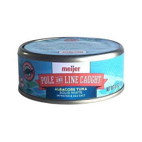 Meijer Pole And Line Caught Solid White Albacore Tuna In Water And Sea