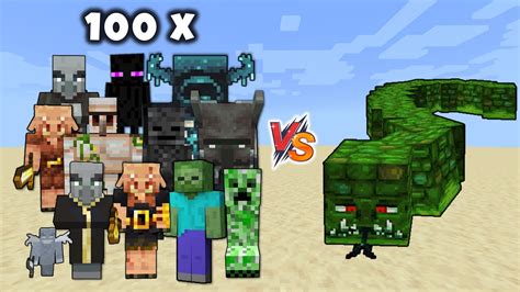 Naga Twilight Forest Vs All Minecraft Mobs X Naga Vs All Mobs