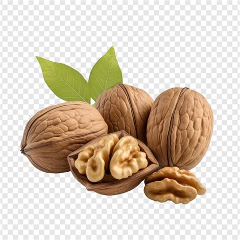 Premium PSD Walnuts Isolated On Transparent Background