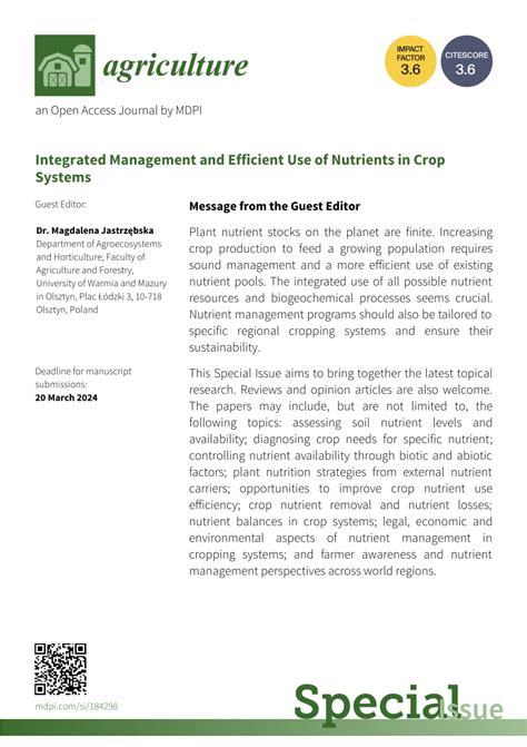 Pdf Special Issue On Integrated Management And Efficient Use Of