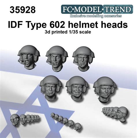 IDF type 602 helmet heads set FC ModelTrend 35928