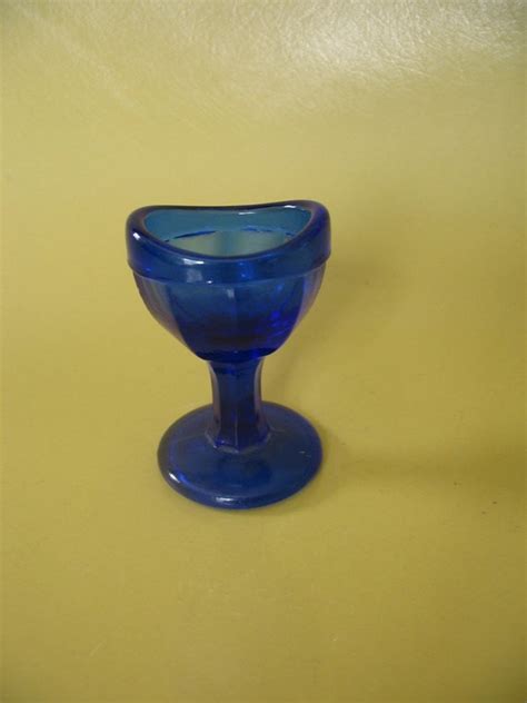 Antique Cobalt Blue Glass Eye Wash Optical Cup By Oldgrowth