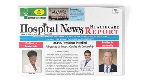 August 2021 Florida Hospital News And Healthcare Report