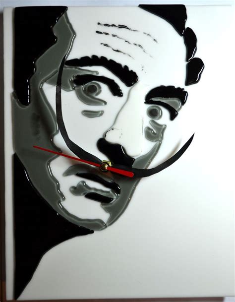 Стекло. Фьюзинг. Авторская работа Пятых Ольги.Часы "Сальвадор Дали ...