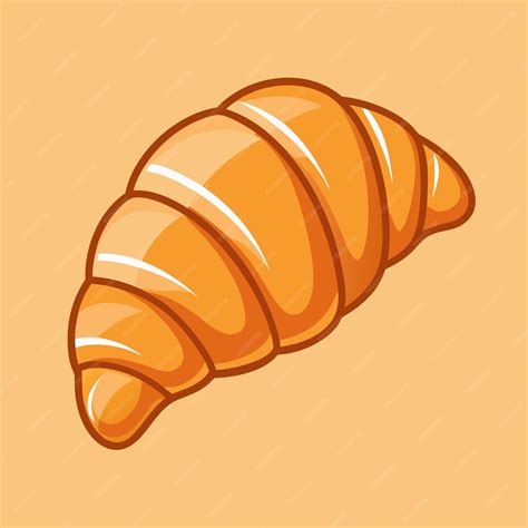 Una Imagen De Dibujos Animados De Un Croissant Con Una Imagen De Un