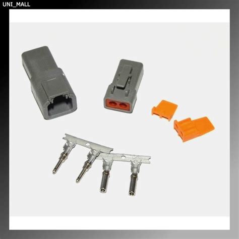 Deutsch DTP 2 Pin Genuine Connector Kit 12 14AWG Stamped Contacts USA