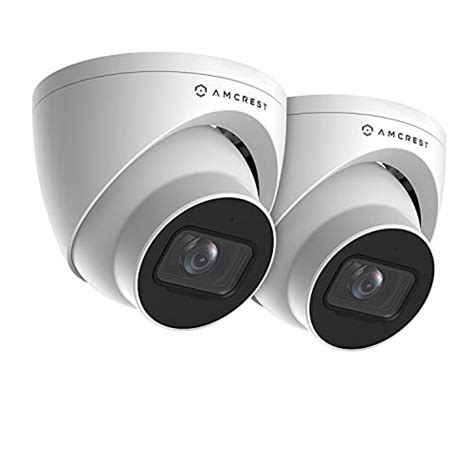 Amcrest 2 Pack 5MP UltraHD Outdoor Security IP Turret PoE Camera With