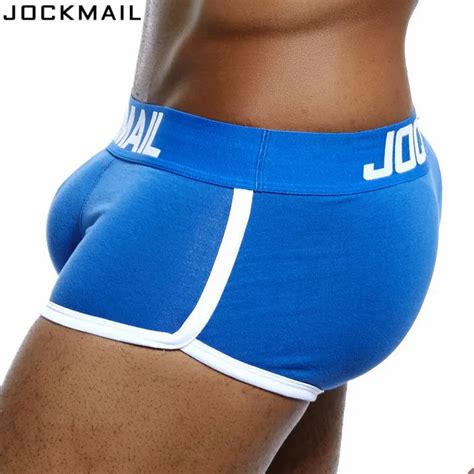 Jockmail Brand Mens Underwear Boxers Trunks With Sexy Gay Penis Pouch