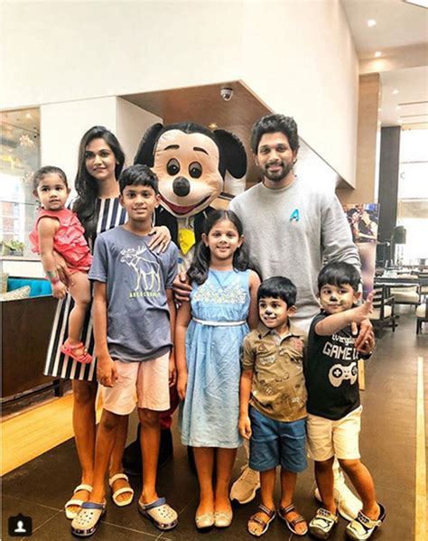 Allu Arjun Family with Allu Family Kids