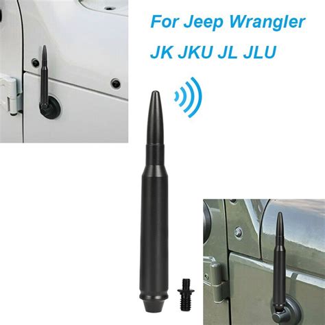 Inch Aluminium Fm Bullet Antenna For Wrangler Jk Jku Jl Jlu Car