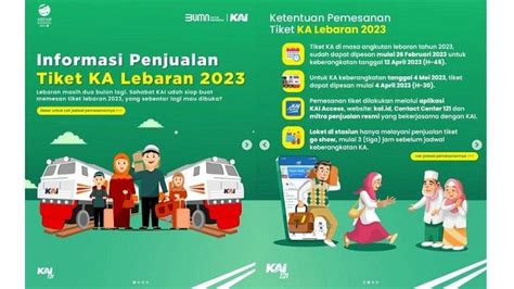 KAI Tiket Kereta Api Lebaran 2023 Bisa Dipesan Mulai 26 Februari 2023