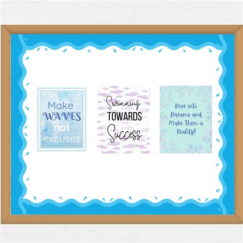 Under The Sea Classroom Decor Watercolor Motivational Posters Sizes