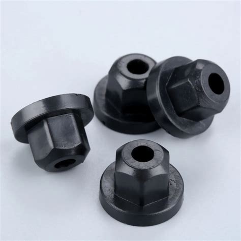 Pcs Car Plastic Body Nut Flange Clips Mm Hex Fastener Rivets For