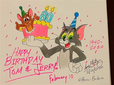 Tom And Jerrys 80th Birthday By Artisticamos On Deviantart