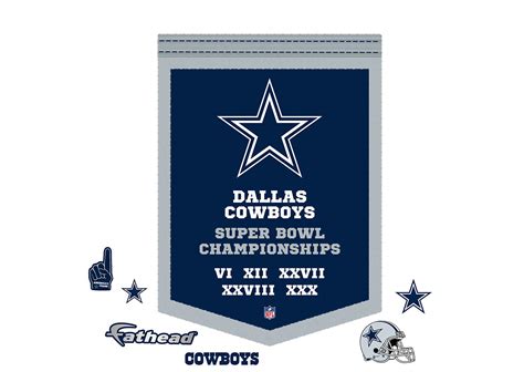 Dallas Cowboys Super Bowl Champions Banner Wall Decal | Shop Fathead ...